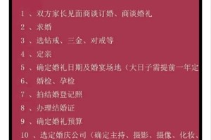 举办西式婚礼需要准备哪些材料