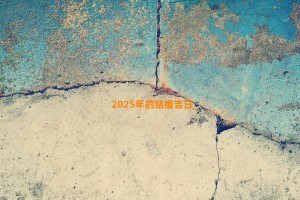 2025年的结婚吉日