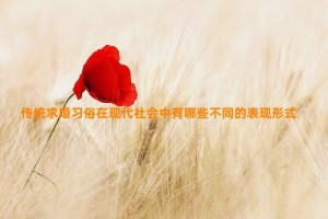 传统求婚习俗在现代社会中有哪些不同的表现形式