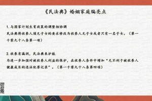 新婚姻法有哪些亮点