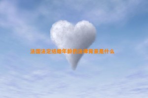 法国法定结婚年龄的法律背景是什么