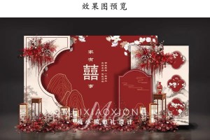 在设计婚礼背景模板时，如何平衡美感和实际应用