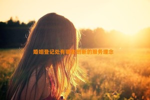 婚姻登记处有哪些创新的服务理念