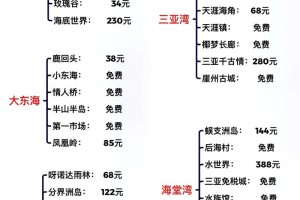 给我提供一些三亚蜜月游的预算参考