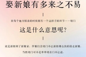 能不能给我讲讲结婚堵门的历史由来