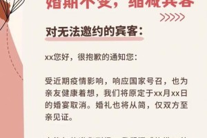 如何写一份正式的婚礼取消通知