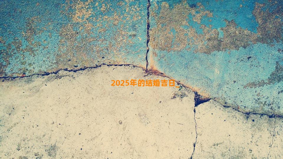 2025年的结婚吉日
