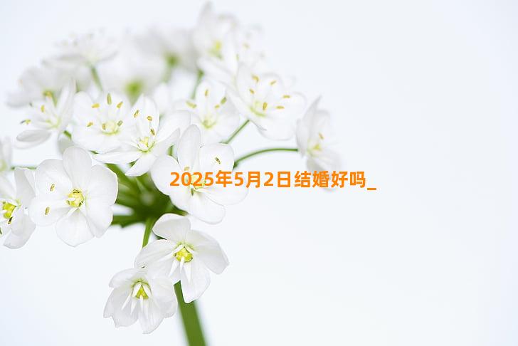 2025年5月2日结婚好吗
