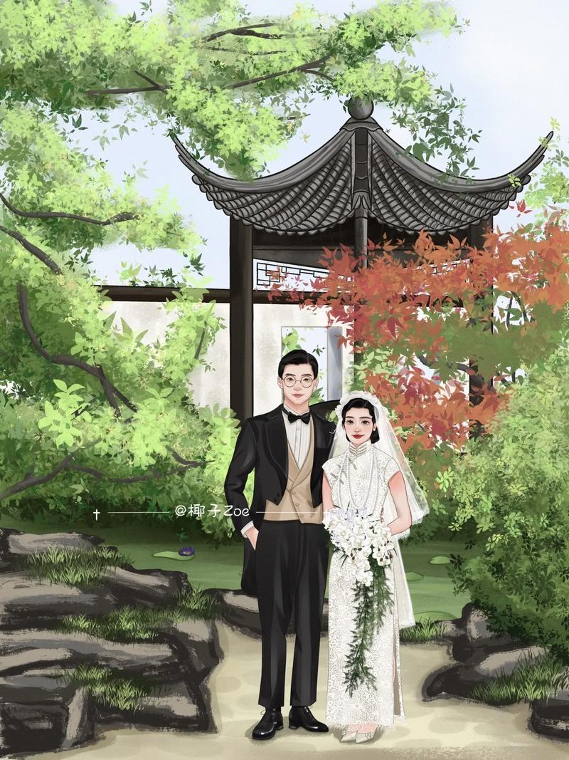 婚礼手绘图应该怎么搭配婚礼风格呢