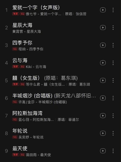 有没有什么歌曲是专门为女生打造的