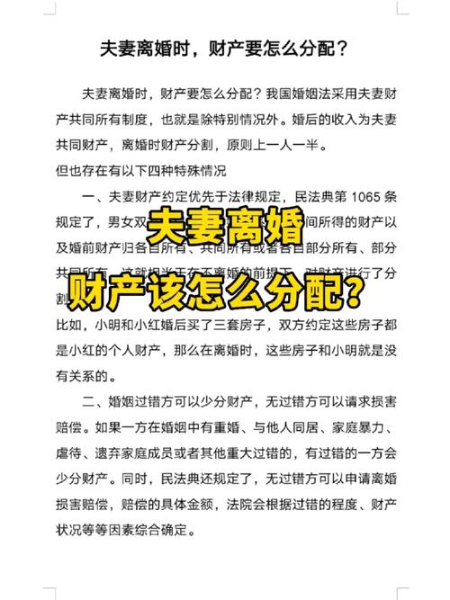 有没有什么典型案例来帮助我理解新离婚法的财产分配规定