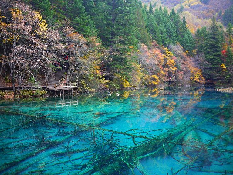 九寨沟婚纱照图片欣赏 九寨沟适合拍婚纱照的景点