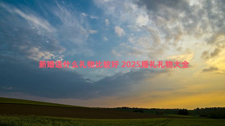 新婚送什么礼物比较好 2025婚礼礼物大全