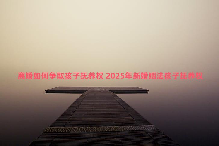 离婚如何争取孩子抚养权 2025年新婚姻法孩子抚养权