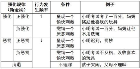 斯金纳强化的两种类型