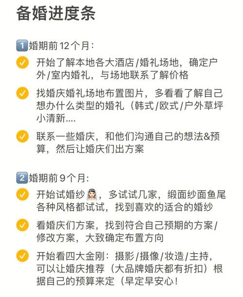 婚前一个月查缺补漏备忘录，准新人务必收藏！
