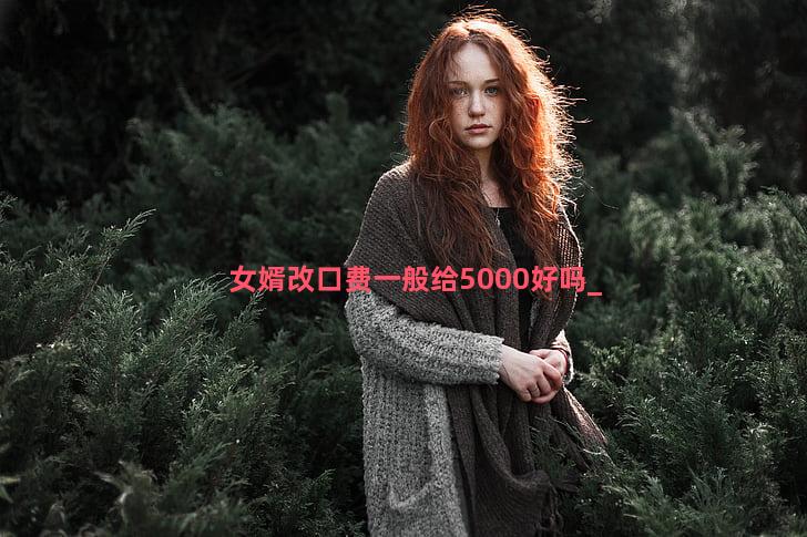 女婿改口费一般给5000好吗
