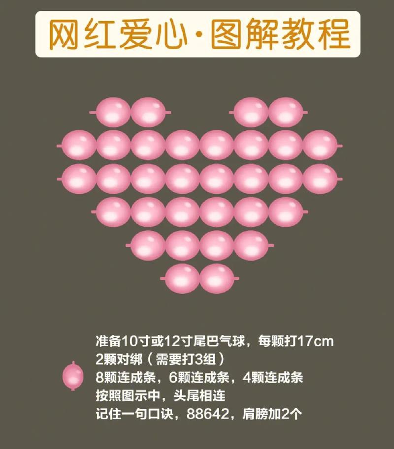 婚房心形气球布置教程2025  婚房气球怎么粘在墙上
